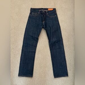 Jean Shop Men’s Rocker Selvedge Jeans Size 31 Made USA Raw Denim